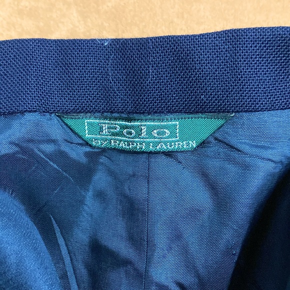 Size 8 Kids Polo by Ralph Lauren Gold Buttons Navy Blazer Jacket - Picture 6 of 8